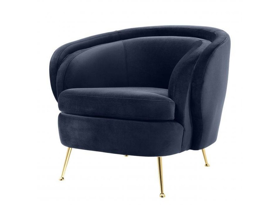 Fauteuil Orion - Savona bleu nuit