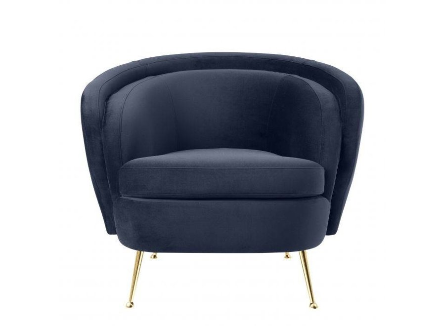 Armchair 'Orion' - Savona midnight blue