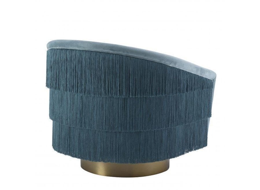 Swivel armchair 'Le Vante' - Blue