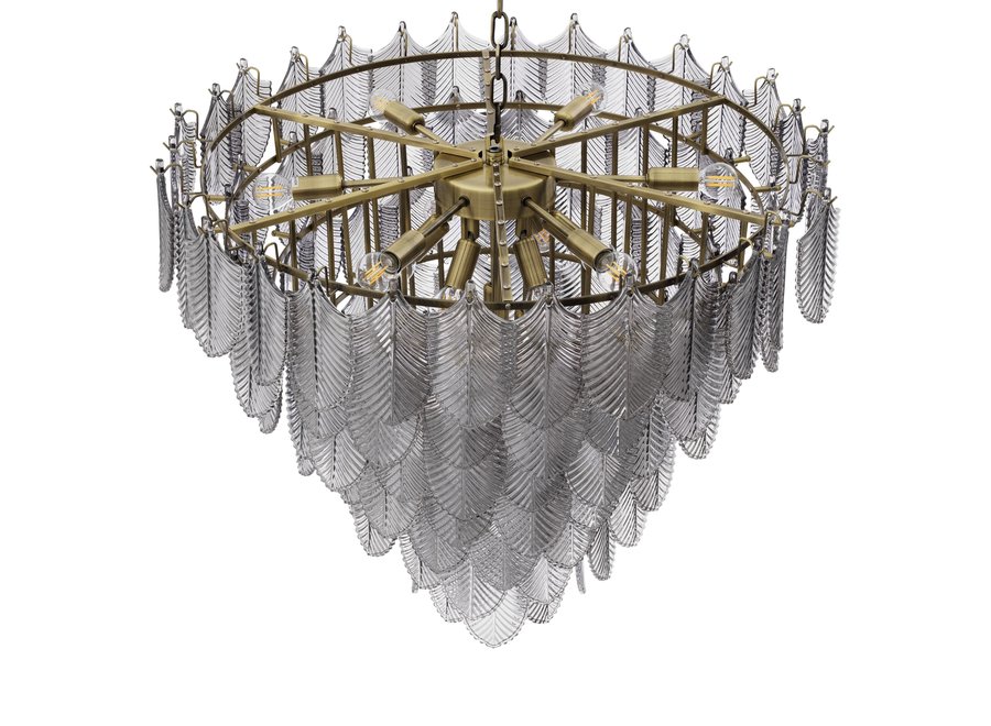 Chandelier 'Verbier' - L - Smoke Glass