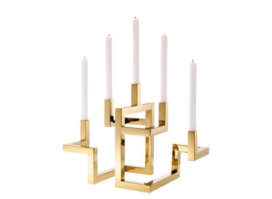 Porte-bougies 'Skyline'  - Brass