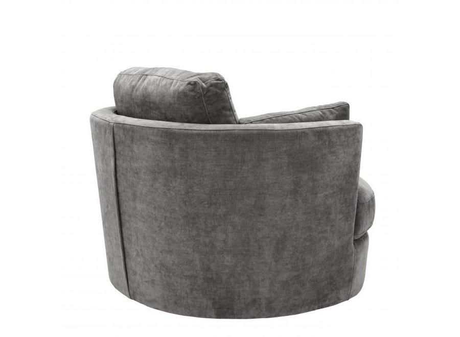 Swivel armchair 'Clarissa' - Clarck grey