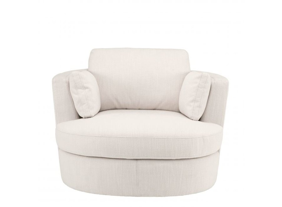 Swivel armchair 'Clarissa' - Avalon white