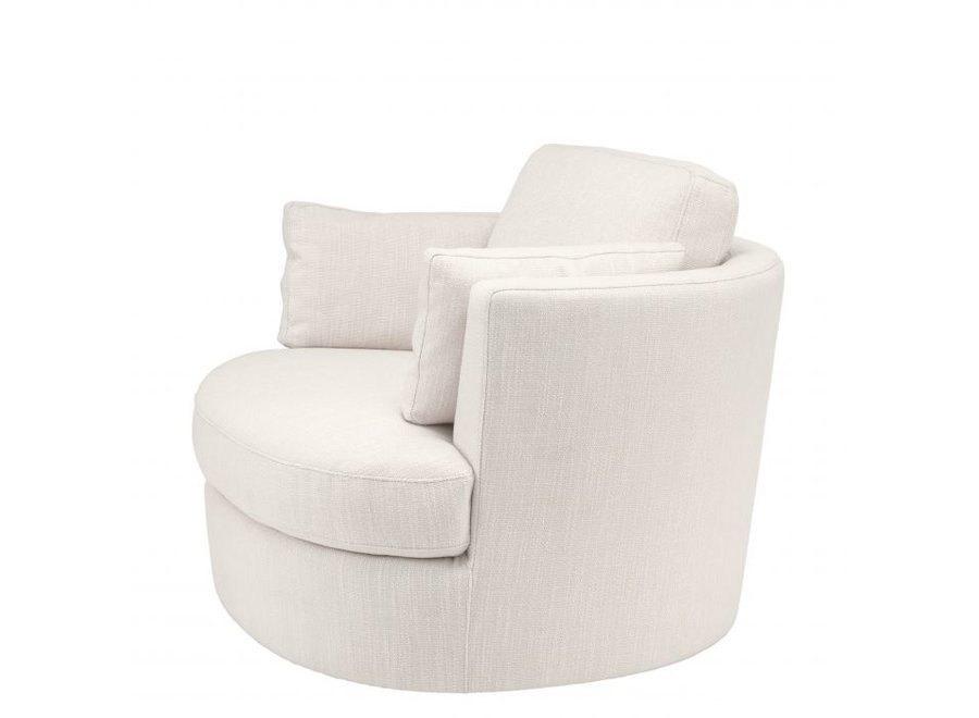 Swivel armchair 'Clarissa' - Avalon white