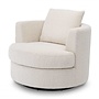 Swivel armchair 'Felix' - Bouclé cream