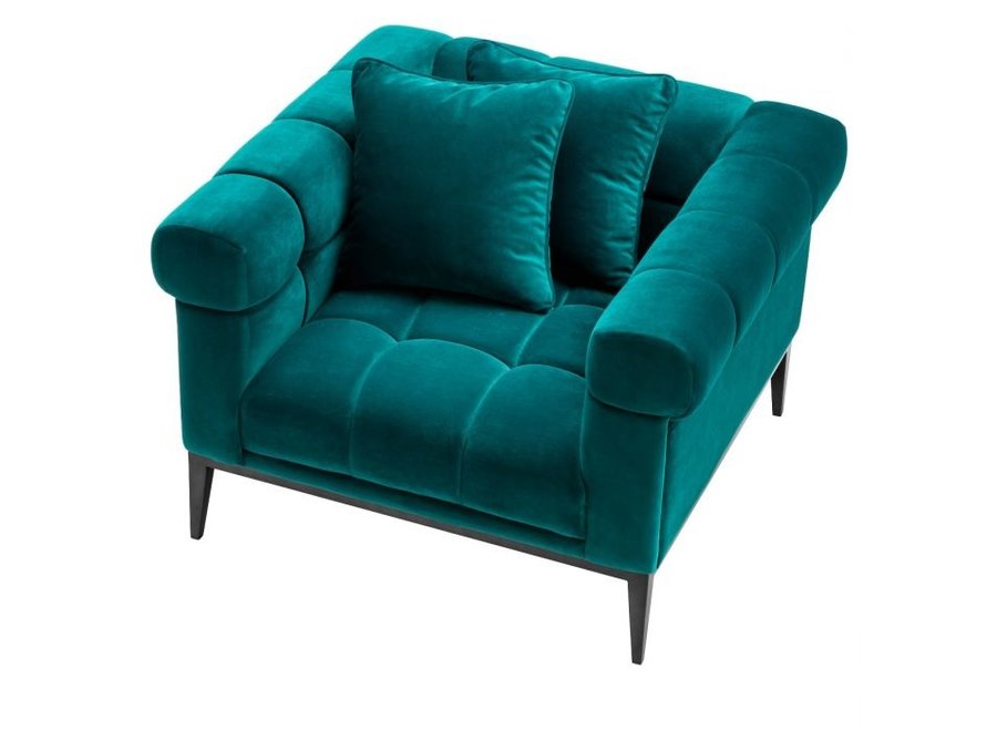 Armchair 'Aurelio' - Savona sea green