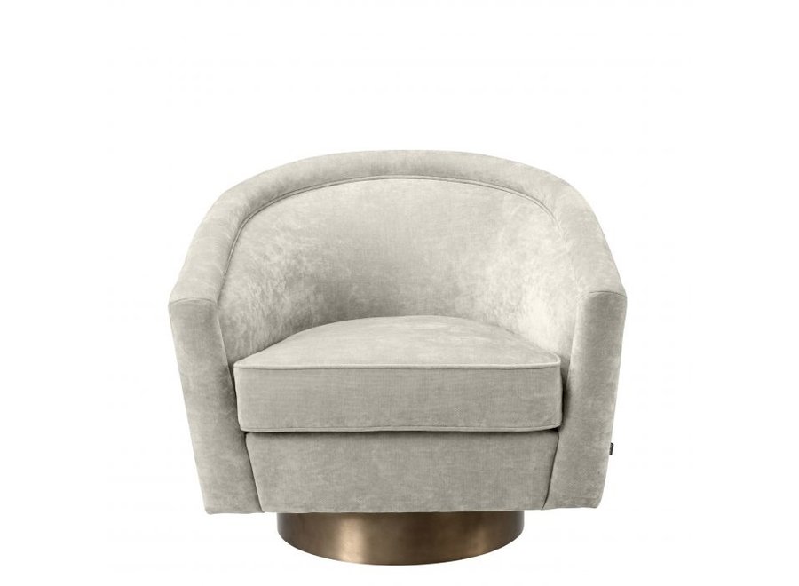 Swivel armchair 'Catene' - Clarck sand