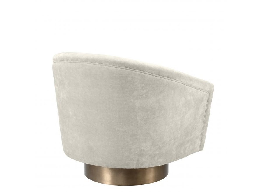 Swivel armchair 'Catene' - Clarck sand