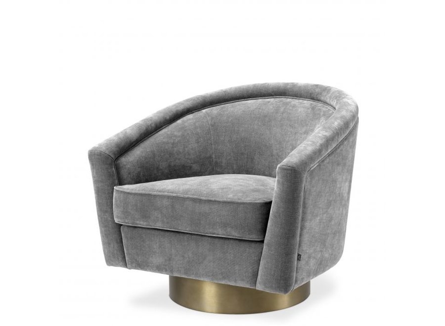 Swivel armchair 'Catene' - Clarck grey