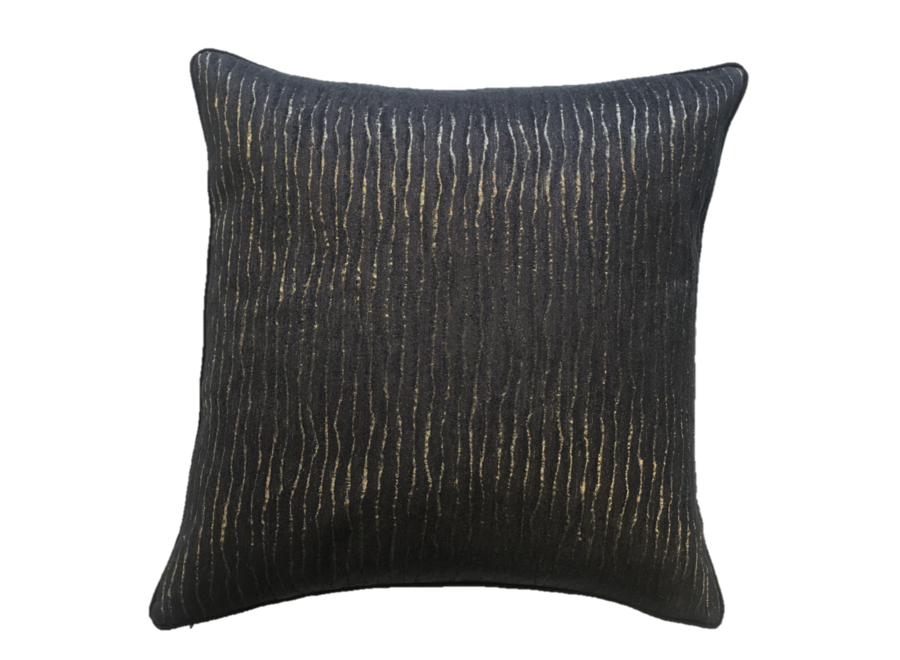 Throw pillow Kenya Black / Gold