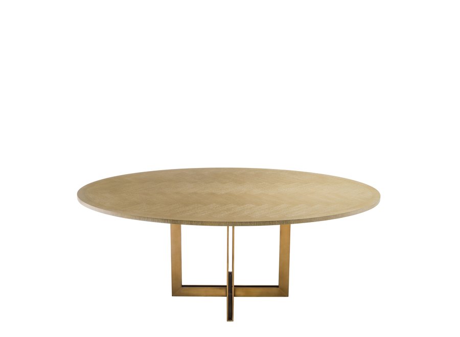 Dining Table 'Melchior'- Washed Oak Veneer - Oval