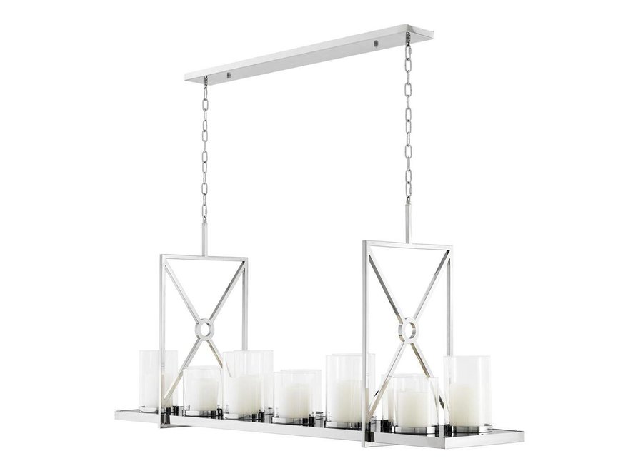 Chandelier  'Summit' - Rectangular - Nickel