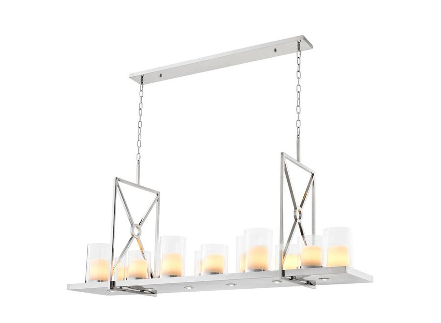 Chandelier  'Summit' - Rectangular - Nickel