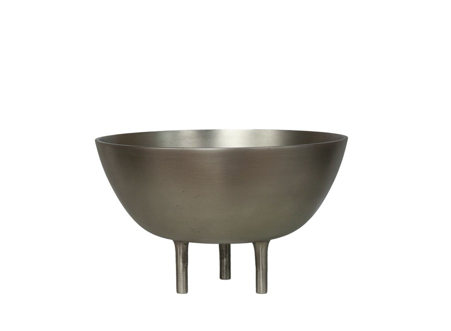 Bowl 'Aluminium' - Grey - M