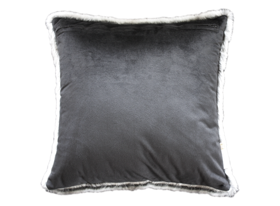 Coussin fourrure 'Silver Marten'