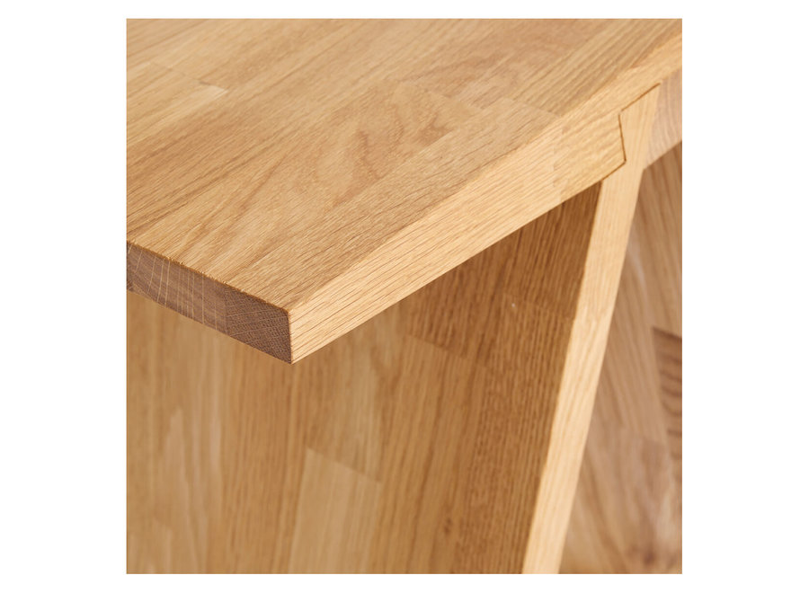 Tabouret 'Angle' Huile Naturelle