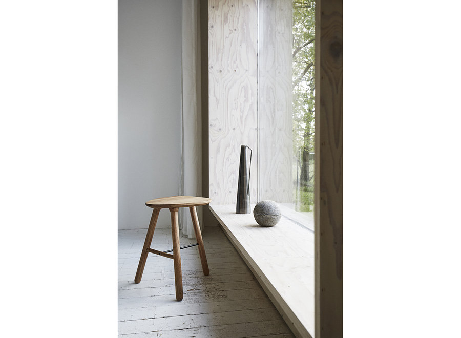 Tabouret 'Noir' Naturel