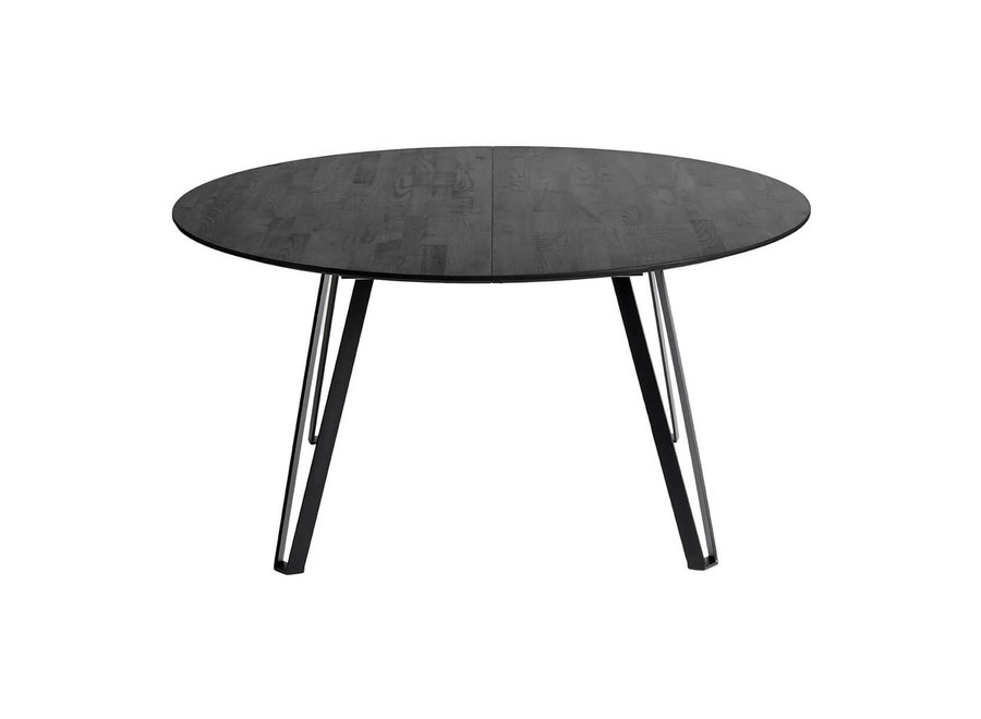 Dining table Space Black Round Oak Wilhelmina Designs