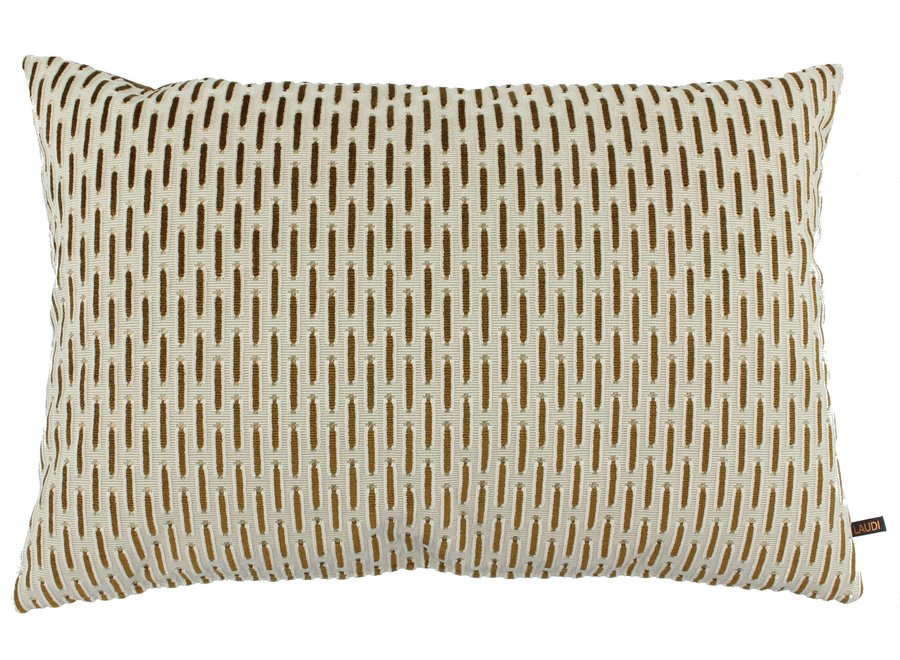 Coussin décoratif Palmia White/Copper