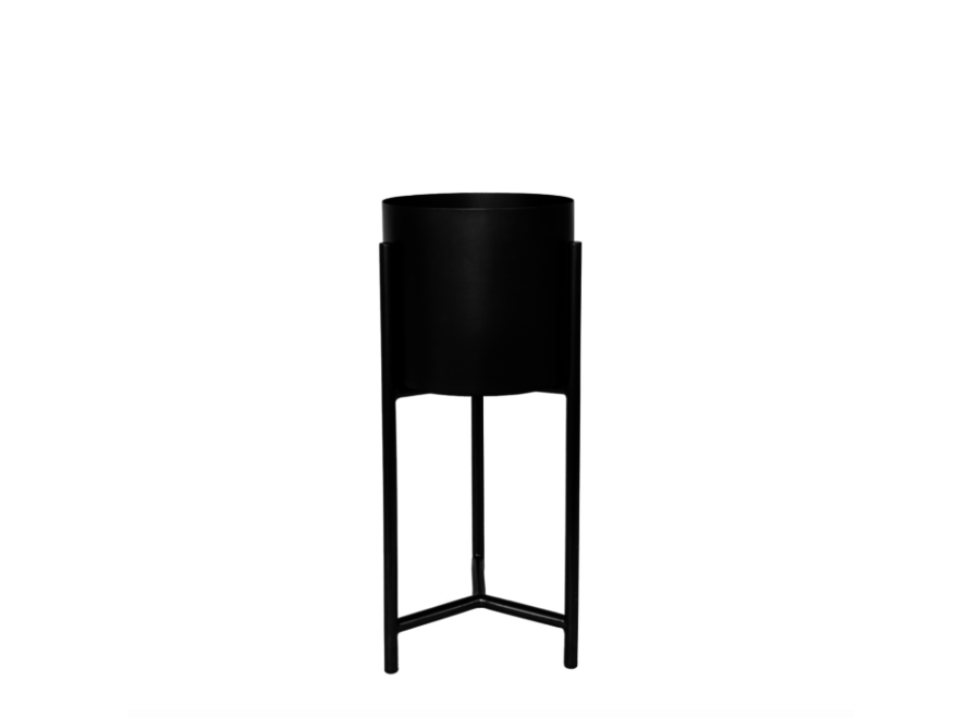 Vase planter  'Juniper' black - S