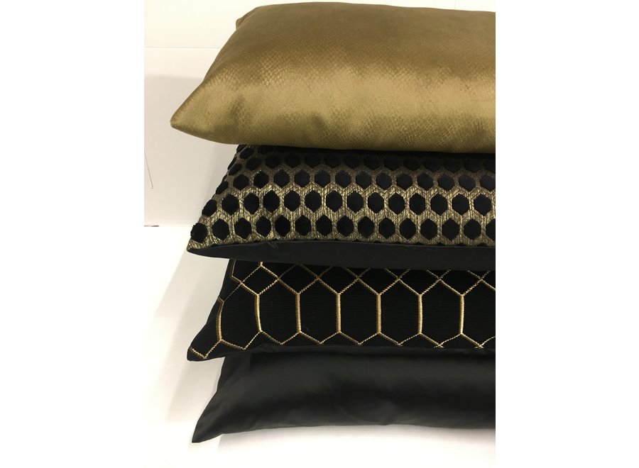 Combinaison de coussins Black/Gold: Dafne, Mitchel & Petter