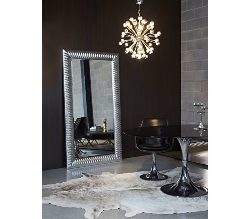 Deknudt Large Mirror Nick In Silver
