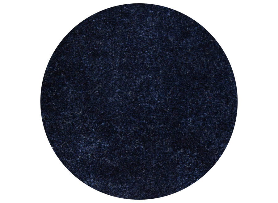 Carpet 'Lake' Dark Blue - round