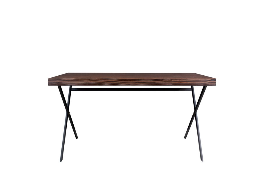 Desk 'Calvin' - Macassar Wood brown - 140 cm