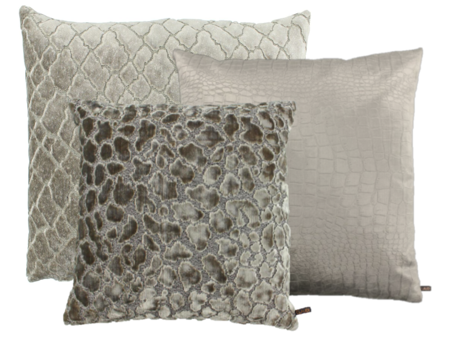 Cushion combination Sand/Taupe: Paride, Opila & Ochnicio