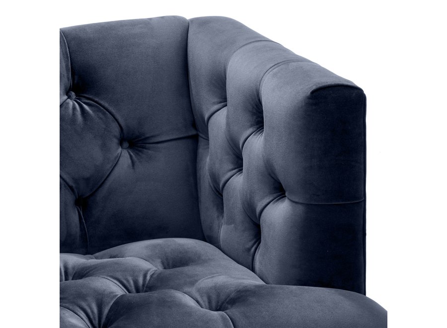 Armchair Castelle - Savona midnight blue velvet