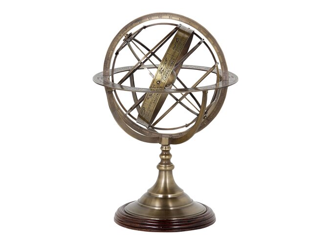 Decoratie 'Globe' L - Bronze