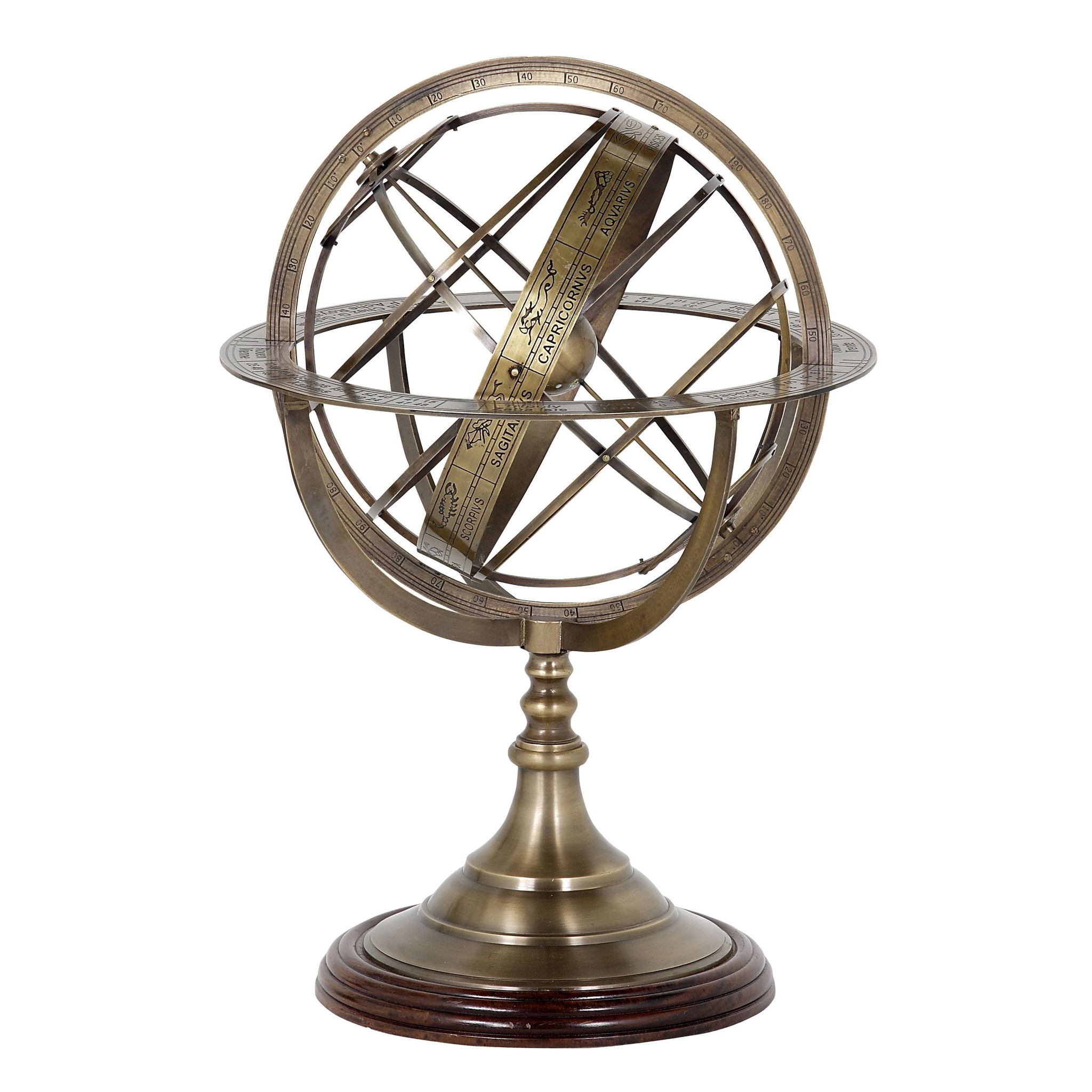 Goodwill Bank boete Decoratie 'Globe' L - Bronze - Wilhelmina Designs