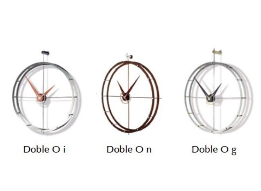 Design-Wanduhr 'Doble O g'