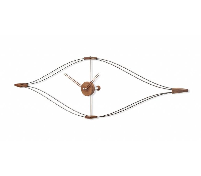 Nomon Wanduhr Modern Look Walnusslook 145 X 45cm Wilhelmina Designs