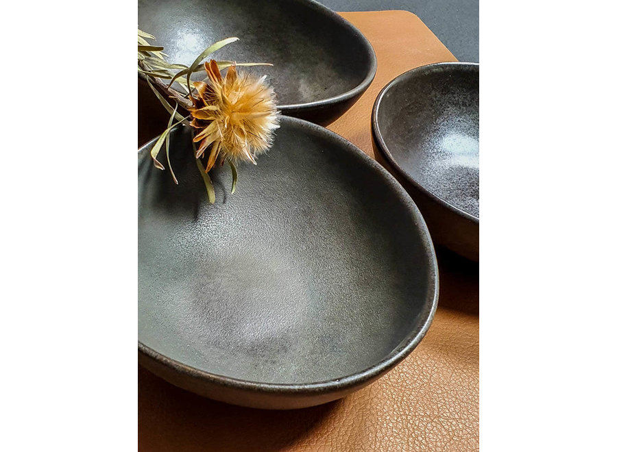 Breakfast bowl 'Mame' Coffee - set of 2