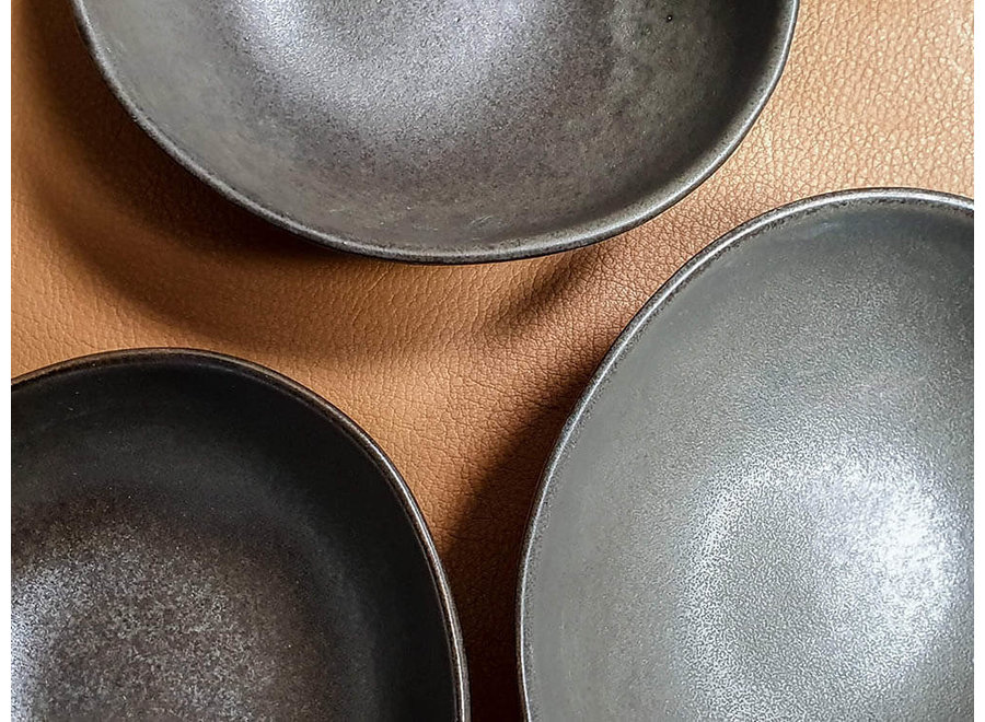 Breakfast bowl 'Mame' Coffee - set of 2