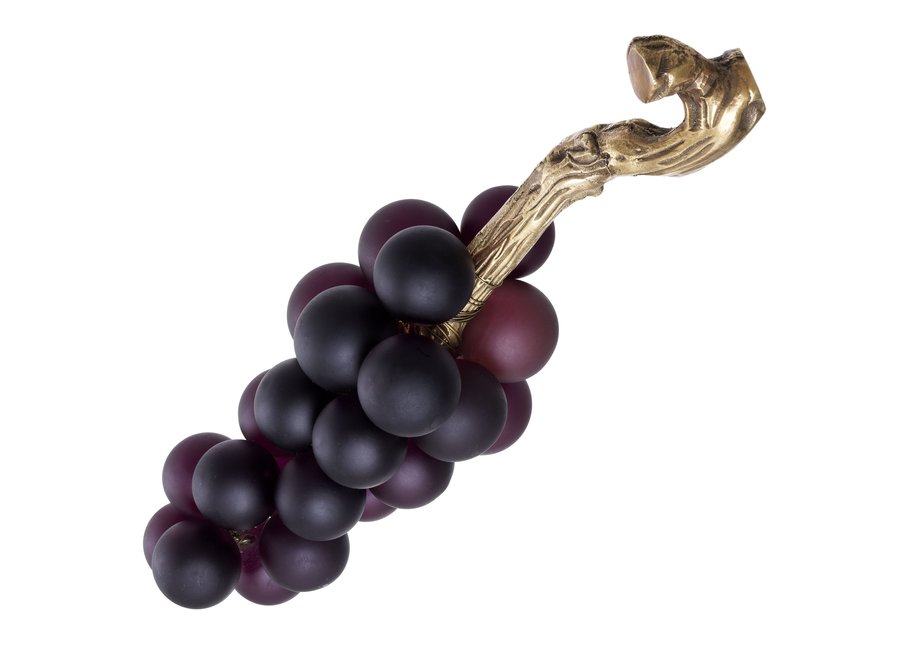 Decoratie object 'French Grapes'- Purple