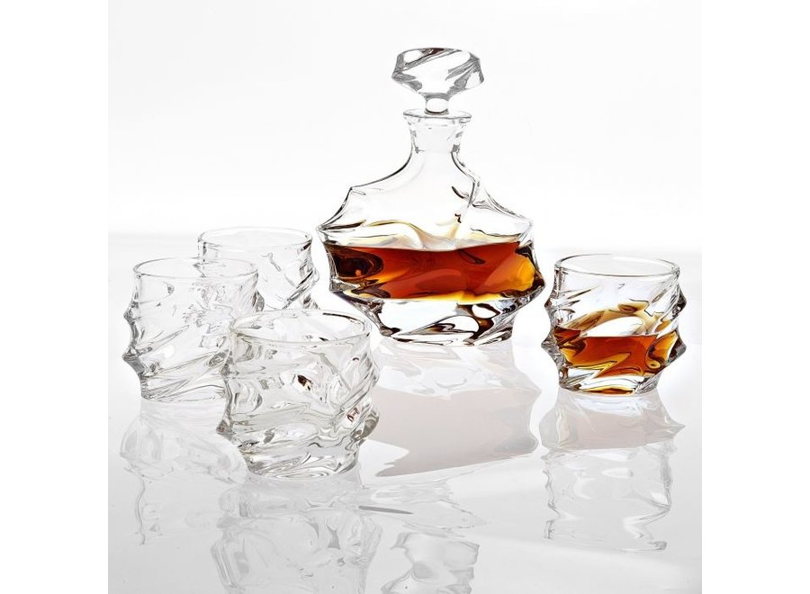 Decanter 'Gatsby' Set of 5