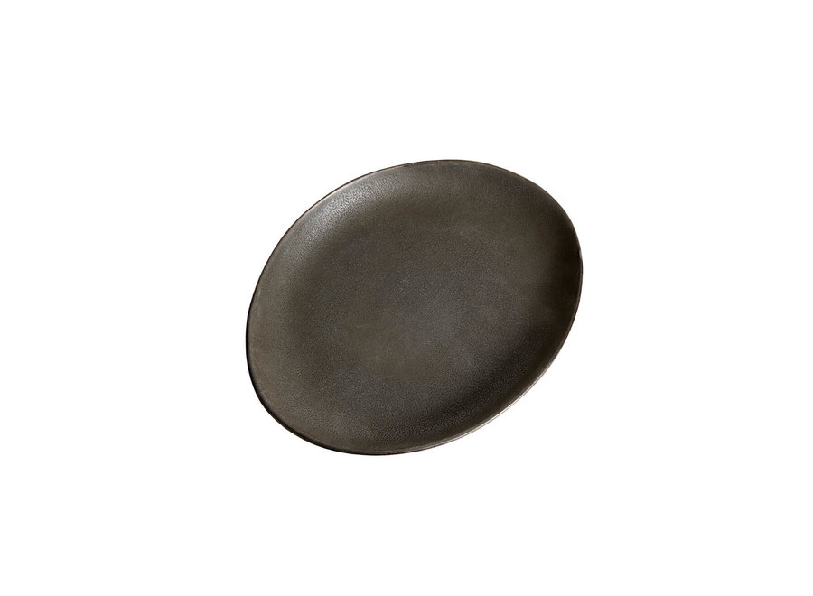 Assiette à déjeuner 'Mame' - lot de 2 - couleur café