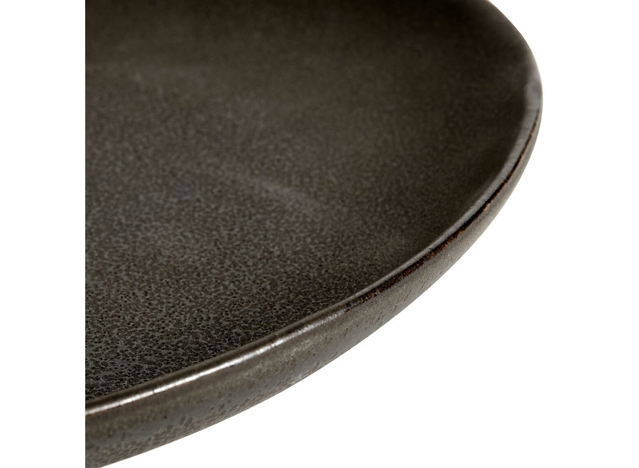 Assiette à déjeuner 'Mame' - lot de 2 - couleur café