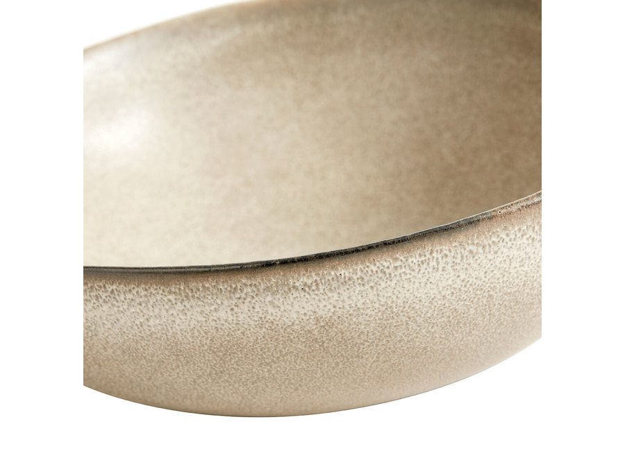 Breakfast bowl 'Mame' Oyster - set of 2