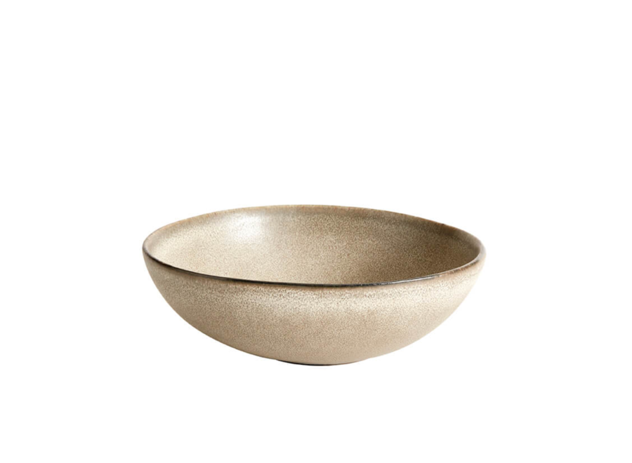 Breakfast bowl 'Mame' Oyster - set of 2