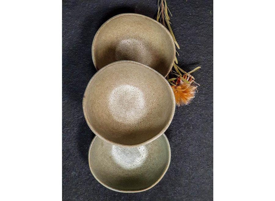 Bol à trempette 'Mame' - lot de 2 - couleur Oyster