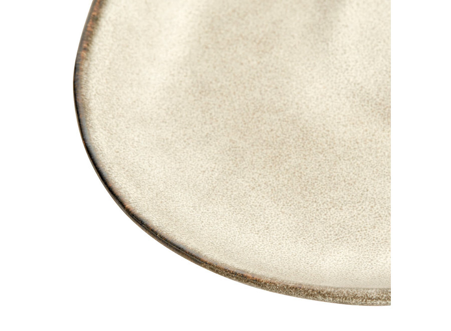 Assiette à déjeuner « Mame » - lot de 2 - couleur Oyster