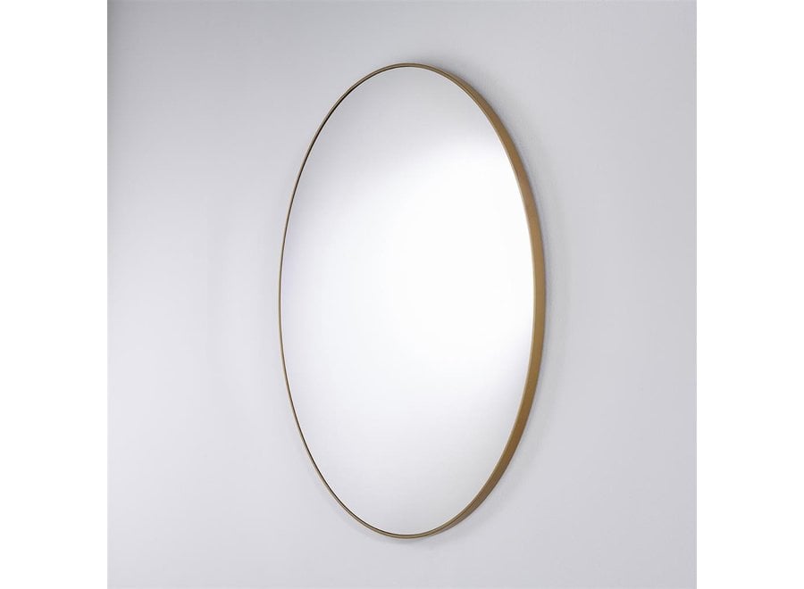 ronde spiegel 'Hoop' Bronze M