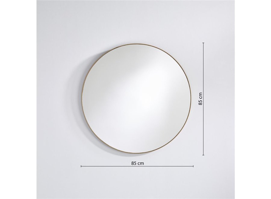 miroir rond 'Hoop' Bronze M