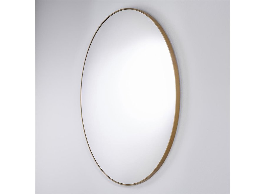 runder spiegel 'Hoop' Bronze L