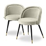 Dining chair 'Chloé' set of 2 - Clarck sand