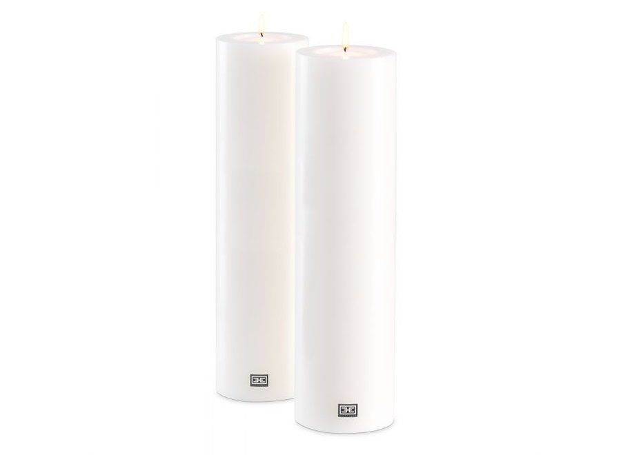 Artificial Candles XL - 2 pieces - 12x45 cm