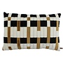 Coussin Nora Black, White & Gold